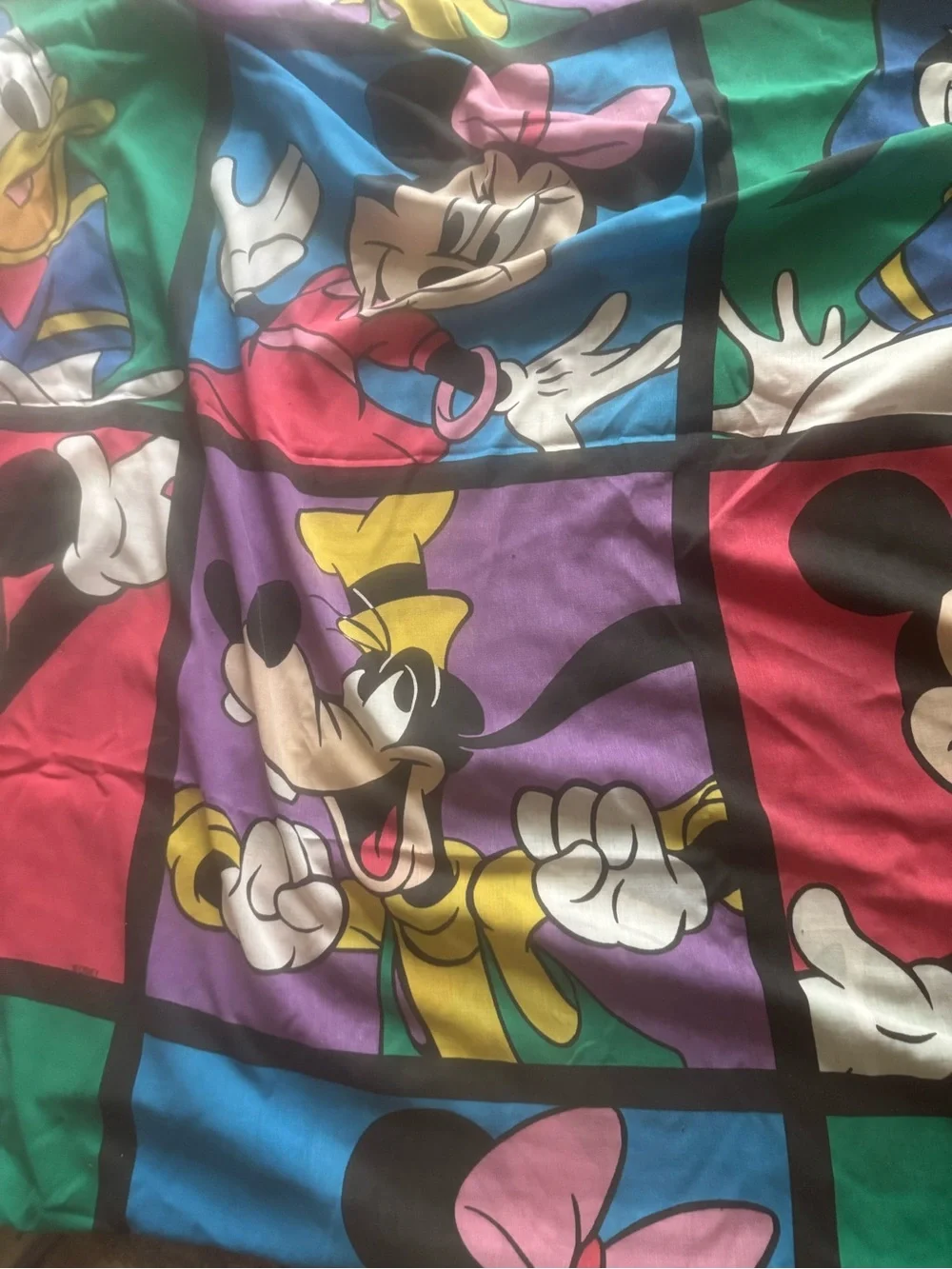 Disney Mickey & Friends Colorblock Sheet - Bright Multi twin